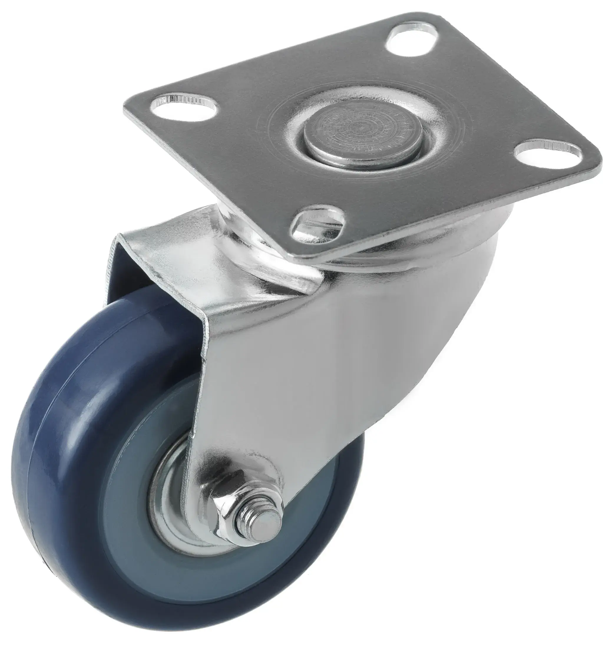 SCv 25 - Мебельное синее колесо 50 мм (площадка, покрытие из поливинилхлорида, полипропил. обод)